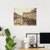 プレイスデュシアターフランカイスパリレインバイピサロ ポスター (ホームオフィス)