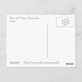 プレイスデュテルトルパリ ポストカード (裏面)