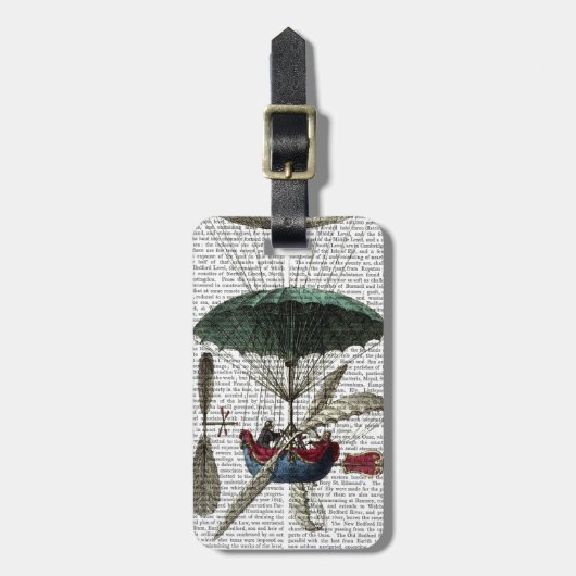 プレイスデュルーヴルホットエアバルーン ラゲッジタグ (正面縦)