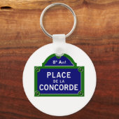 プレイスデラコンコルデパリ通りサイン キーホルダー (正面)