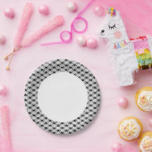 プレイストライプのドパターン ペーパープレート (パーティー)