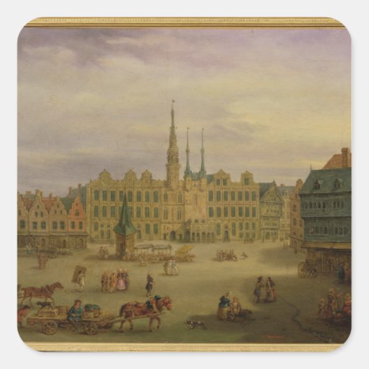 プレイスドゥホテルドゥヴィル，カンブリ， c.1780 スクエアシール (正面)