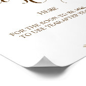 プレイスレシピカードはこちらパンパスグラスシャワーサイン ポスター (角)