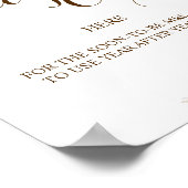 プレイスレシピカードはこちらパンパスグラスシャワーサイン ポスター (角)