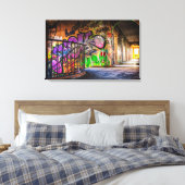 プレイス失ったズ放棄建物通りアート キャンバスプリント (インサイチュ (寝室))