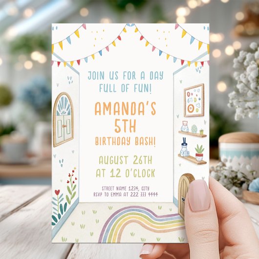 プレイズーン迷路バースデー 招待状