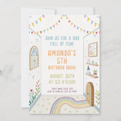 プレイズーン迷路バースデー 招待状 (正面)