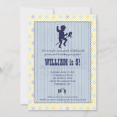 プレイタイムおもしろいヴィンテージパーティの招待状- Boy 招待状 (正面)