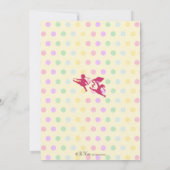 プレイタイムおもしろいヴィンテージパーティの招待状- Girl 招待状 (裏面)