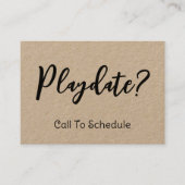 プレイデイトクラフトモミー通話カード コーリングカード (正面)