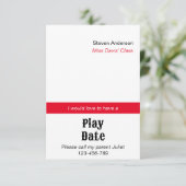 プレイデート招待カード 招待状 (スタンド正面)