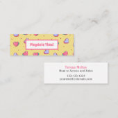 プレイデート ママの名刺 スキニー名刺 (正面/裏面)