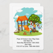 プレイデート 招待状 (正面/裏面)