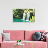 プレイトヴィッツェ国立公園の滝 - クロアチア キャンバスプリント (インサイチュ (リビング))