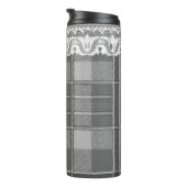 プレイドとレース白黒グレイガーリーかわいい タンブラー (回転右)