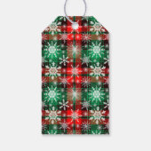 プレイドと雪の結晶クリスマスパターン1 ギフトタグ (裏面)