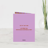 プレイドにコーヒーカップを載せてくれてありがとう サンキューカード (裏面)