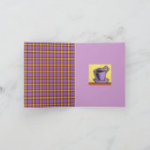 プレイドにコーヒーカップを載せてくれてありがとう サンキューカード (内部)