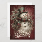 プレイドのマフラー雪だるま & ホーリーのグロー シーズンカード (正面/裏面)