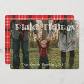 プレイドの吉報 プレイドのバック ホリデーカード (正面/裏面)