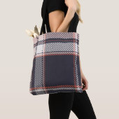 プレイドまたはタータンチェックヴィンテージが背景またはテクスチャi トートバッグ (クローズアップ)