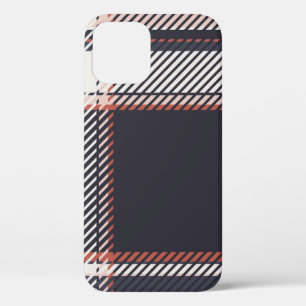 プレイドまたはタータンチェックヴィンテージが背景またはテクスチャi iPhone 12ケース