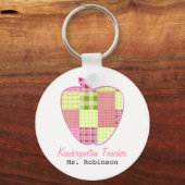 プレイドアップル幼稚園先生 キーホルダー (正面)