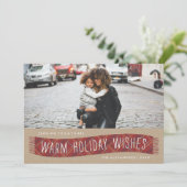 プレイドウィンタースカーフホリデーカード – ブリック シーズンカード (スタンド正面)