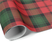 プレイドエレガントカークリスマスホリデー素朴タータンチェック ラッピングペーパー (ロールコーナー)