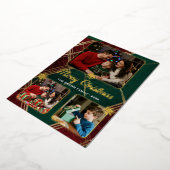 プレイドエレガントクリスマスフォトフォイルカード 箔シーズンカード (回転した状態)