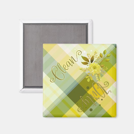 プレイドエレガントフローラクリーン汚れ食洗機磁石 マグネット (正面/裏面)