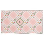 プレイドエレガント花びらモノグラム 枕カバー (正面左)