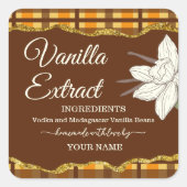 プレイドカスタマイズホメメイドバニラエキストラベル スクエアシール (正面)