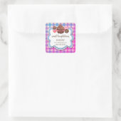 プレイドカップケーキケーキポップクッキーパッケージ スクエアシール (バッグ)