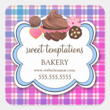 プレイドカップケーキケーキポップクッキーパッケージ