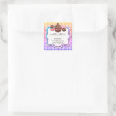 プレイドカップケーキケーキポップクッキーパッケージ スクエアシール (バッグ)