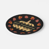 プレイドカボチャと紅葉 ペーパープレート (アングル)