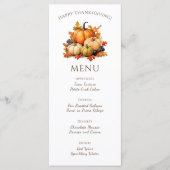 プレイドカボチャ感謝祭ディナー メニュー (正面)