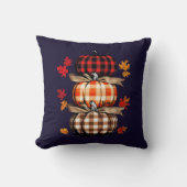 プレイドカボチャ | 秋枕 クッション (正面)