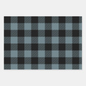 プレイドカラフルクリスマスラッピング紙シート ラッピングペーパーシート (正面3)