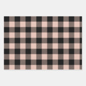 プレイドカラフルクリスマスラッピング紙シート ラッピングペーパーシート (正面)