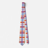 プレイドカラフルチェックパターン ネクタイ (正面)