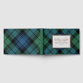 プレイドキャンベルバラゴールドフォイル結婚ズタータンチェック ゲストブック (全面)