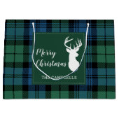 プレイドキャ素朴ンベルタータンチェック ラージペーパーバッグ (正面)