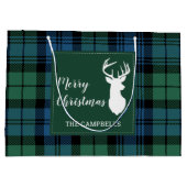 プレイドキャ素朴ンベルタータンチェック ラージペーパーバッグ (裏面)