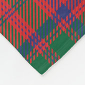 プレイドクラングラントタータンチェックファミリーレイクハウス フリースブランケット (角)