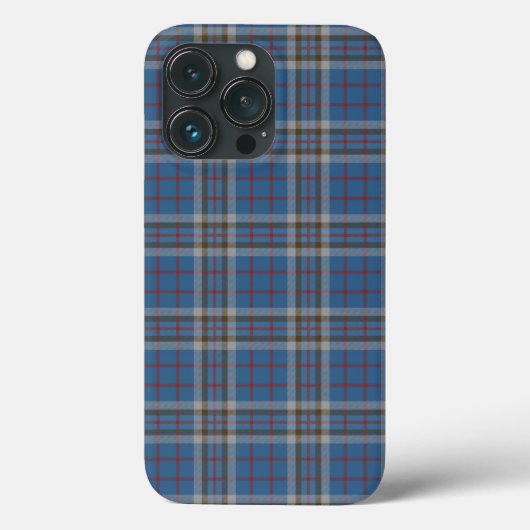 プレイドクラントンプソングレーブルーチェックタータンチェック Case-Mate iPhoneケース (裏面)