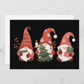 プレイドクリスマスノーム サンタ 面白い メリークリスマス シーズンカード (正面/裏面)