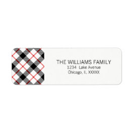 プレイドクリスマスハッピーホリデイ差出人住所ラベル ラベル