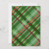 プレイドクリスマスパーティーホリデーカクテルワークパーティー 招待状 (裏面)